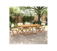 vidaXL Chaises de jardin pliantes 4 pcs. Tissu blanc crème