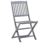 vidaXL Chaises de jardin pliantes Bois massif d'acacia Lot de 4