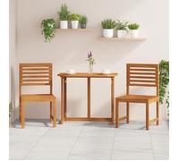 Chaises de jardin sans accoudoirs 2 pcs en bois d acacia costaud