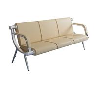 Chaises de réception de bureau 3 places - Canapé en cuir pour invités et visiteurs pour salon, coiffeur, aéroport, banque, couloir - Sièges confortables pour salle d'attente