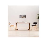 vidaXL Chaises de salle à manger 2 pcs Noir Bois courbé et similicuir Noir G