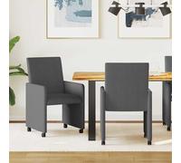 Chaises de Salle à Manger avec Roues avec roue 2 pc salle à manger vidaXL vidaXL