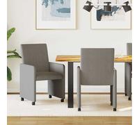 vidaXL Chaises de salle à manger 2 pcs Crème 57 x 66 x 94 cm
