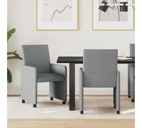vidaXL Chaise de salle à manger 2 pcs Noir 57 x 66 x 94 cm tissu
