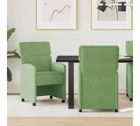 vidaXL Chaises de salle à manger 2 pcs Velours avec roulettes Gris foncé 58 x 65 x 98 cm