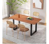 Chaises De Salle à Manger Lot De 4 Avec Quatre Pieds De Support En MéTal Chaise De Salon Ou De Chambre à Coucher,Brun
