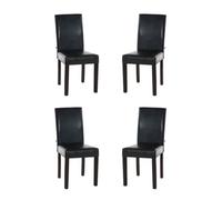 Lot de 4 chaise clp en bois non empilable non pliable interieur H. 91 cm marron Marron G