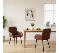 vidaXL – Chaises de salle à manger – Simili cuir PU, sièges modernes