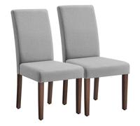 Chaises de Salle à Manger - VASAGLE - Lot de 2 - Dossier Haut - Assise Épaisse - Gris Tourterelle