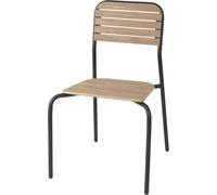 Chaises d'extérieur Bolero Santorini aspect bois (lot de 4)