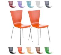 Chaises empilables - CLP - AARON - Métal - Ergonomique - Lot de 2