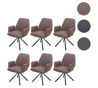 Chaises HWC-H71 - Brun tissu