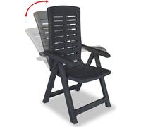 Chaises longues de jardin 6 pcs. Anthracite