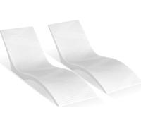 Chaises longues VEVOR 2 pcs. Chaises longues pour l'intérieur de la piscine pour des profondeurs d'eau jusqu'à 12,7 cm, fixées dans la piscine et flottant sur l'eau, adaptées à tous les types de pisci