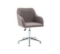 Chaises pivotantes à manger lot de 4 taupe tissu