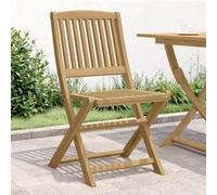 Chaises pliables de jardin lot de 2 bois massif d acacia bois G