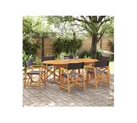 vidaXL Chaises de jardin pliantes 6 pcs. Tissu gris foncé
