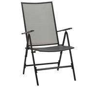 vidaXL Chaises pliantes 4 pcs. Mesh acier anthracite