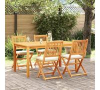 Chaises Pliantes 4 Pièces VIDAXL - Acacia Blanc