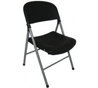 Bolero CE693 Lot de 2 chaises utilitaires pliantes Noir 810 x 490 x 500 mm