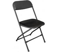 Chaises pliantes noires Bolero - x 10 G