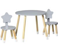 Chaises pour enfants en bois - Lot de 2 - Pour la chambre et la salle de jeux - Montage nécessaire