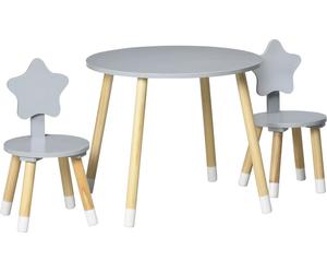 Chaises pour enfants en bois - Lot de 2 - Pour la chambre et la salle de jeux - Montage nécessaire