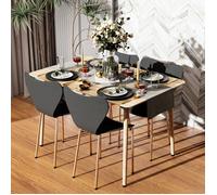 Chaises Salle à Manger - VIVOLILV - Lot de 4 - Chaises Empilables - Noir - 45x40x82,5 cm