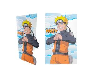 Chaks 8 CARTONS D'INVITATION NARUTO SHIPPUDEN 16X10CM