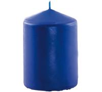 Chaks 80291-22, Grande bougie cylindrique 10 cm, Bleu roy