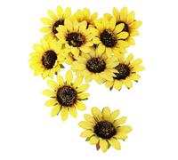 Chaks - Décoration tournesols, lot de 12 fleurs artificielles de 8 cm