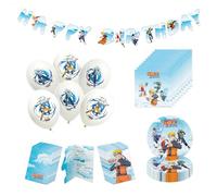 Chaks - Kit de fête Naruto enfants, accessoires pour anniversaire