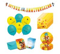 Chaks - Kit déco anniversaire Dragon Ball pour enfant, décoration de fête