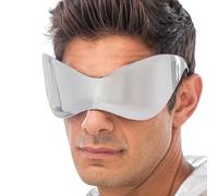 Chaks - Lunettes Alien argentées, motif spatial, verres miroirs