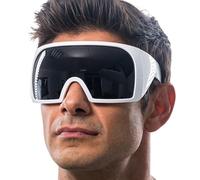 Chaks - Lunettes de soleil futuristes, verres teintés, lunettes de soirée, Blanc