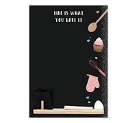 Chalkboards UK Bake It Tableau mémo avec Plateau et Gomme en Feutre 29,7 x 20,7 x 1 cm