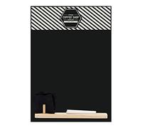 Chalkboards UK HCB002 Petit Tableau Noir mémo Vintage avec Plateau, Morceau de Craie et Gomme en Feutre, Bois, 29,7 x 20,7 x 1 cm