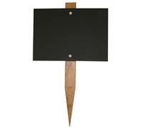 Chalkboards UK Mini Tableau Noir sur Piquet de Jardin, Bois, Noir, 150 x 105 mm
