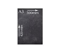 Chalkboards UK WC633 Tableau Noir Double Face en Bois Noir Format A3 41,4 x 29,6 x 1,6 cm
