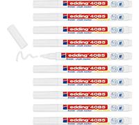 Chalkstift edding par Securit 4085 environ 1 à 2 mm blanc | 10 morceaux
