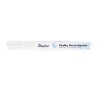 RAYHER 35017102 Chalky Finish Marqueur-craie, à pointe ronde 2-4 mm, Blanc - 1 Unité