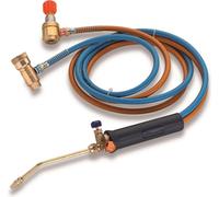 Chalumeau Bi-Gaz Oxygène M10 et Gaz Butane Propane Tuyaux 1.5 m KEMPER