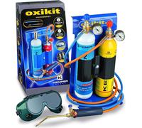 Chalumeau Bi-Gaz Oxygène Propane Pro 3300°C : Kit Complet Soudage & Brasage, Coupe Acier 5 mm, Détendeurs, Manomètres KEMPER