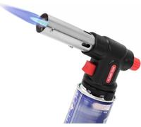 Chalumeau de Cuisine, Chalumeau Gaz Bricolage 1300 °C, Torche de Coup de Gaz, Lance Flamme, Lampe à Souder avec Flamme Réglable pour Barbecue, Desserts, Camping, Soudage (Cartouche de Gaz Non Incluse)