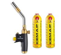 Chalumeau à gaz KIT 2 bouteilles Propane Soudobrasure Professionnelle KEMPER