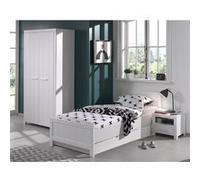 Chambre 90x200cm + Armoire 2 Portes - GASTON -