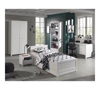 Chambre 90x200cm + Armoire 2P + Pack Bureau - GASTON -
