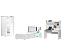 Chambre à coucher Chambre d'adolescent Aménagement Ensemble de meubles pour enfants Combinaison 4pcs