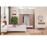Chambre à coucher Ensemble complet de chambre d'enfant Lit Commode Armoire 5pcs