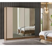 Chambre à coucher Luxe Armoire Miroir Bois Design Armoire Meubles Modernes